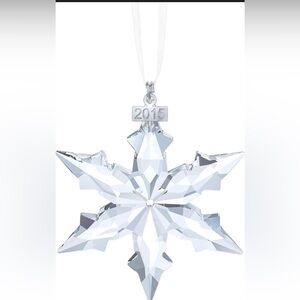 Swarovski Clear Crystal 2015 Snowflake Ornament